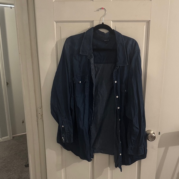 torrid Tops - Torrid Dark Blue Denim Shirt